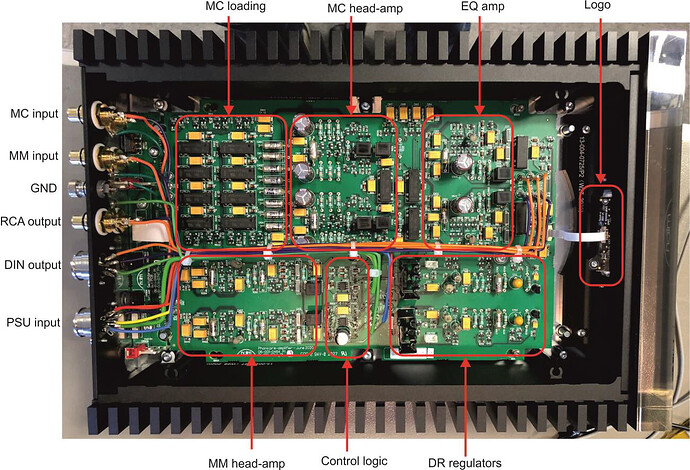 Solstice phono stage internal annotated