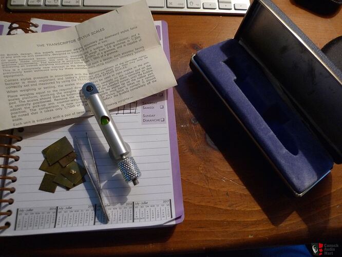 Transcriptors Stylus Pressure Guage