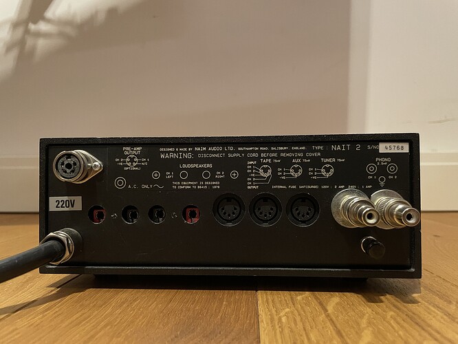 NAIM AUDIO NAIT2 Specifications Naim Audio