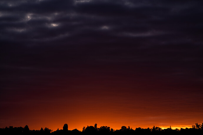 Sunset madison valley silhouette