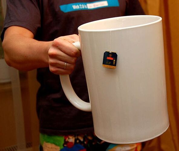 big tea mug