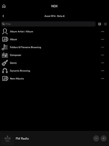 Asset UPnP iPad View