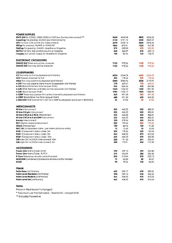 Naim Price List 2009 b