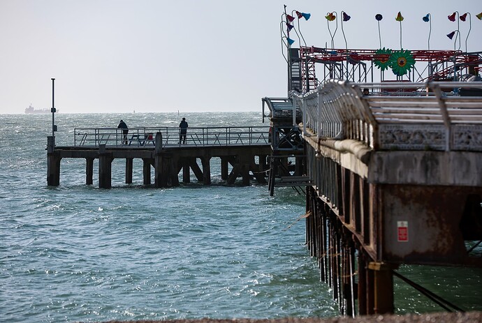 end of the pier