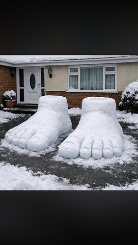 2 feet of snow outside my house this morning