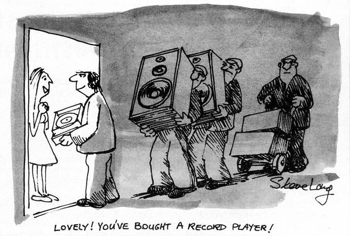 Lovely youve bought a record player HFNRR Oct 77