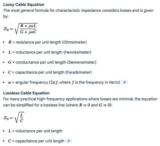 Cable Equations (simple)