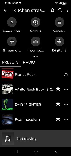 Naim app on opening
