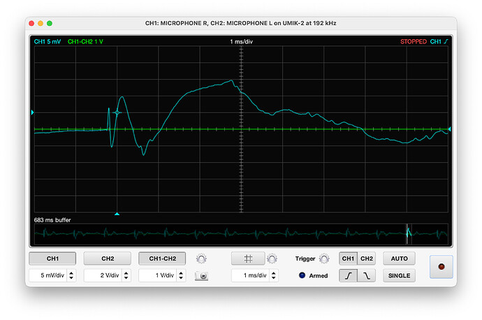 Calibration for SO 1ms-div (NF)