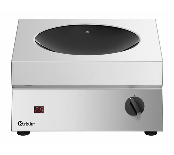 Bartscher Powerful 7kW Heavy Duty Induction Wok Hob 3 Phase