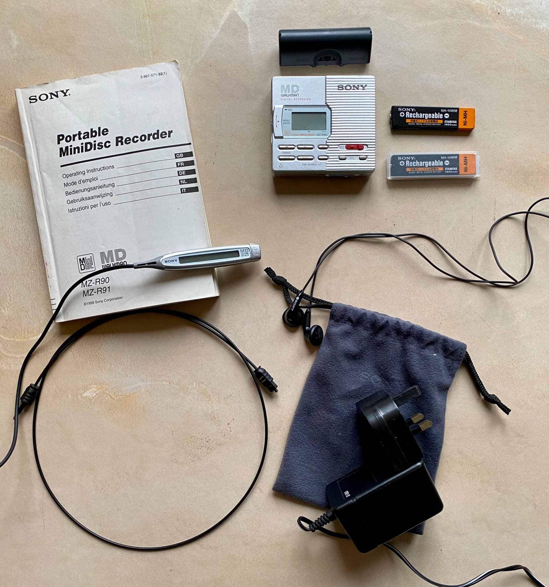 SONY ソニー MDウォークマン MDレコーダー MZ-R90 動作確認済 SONY