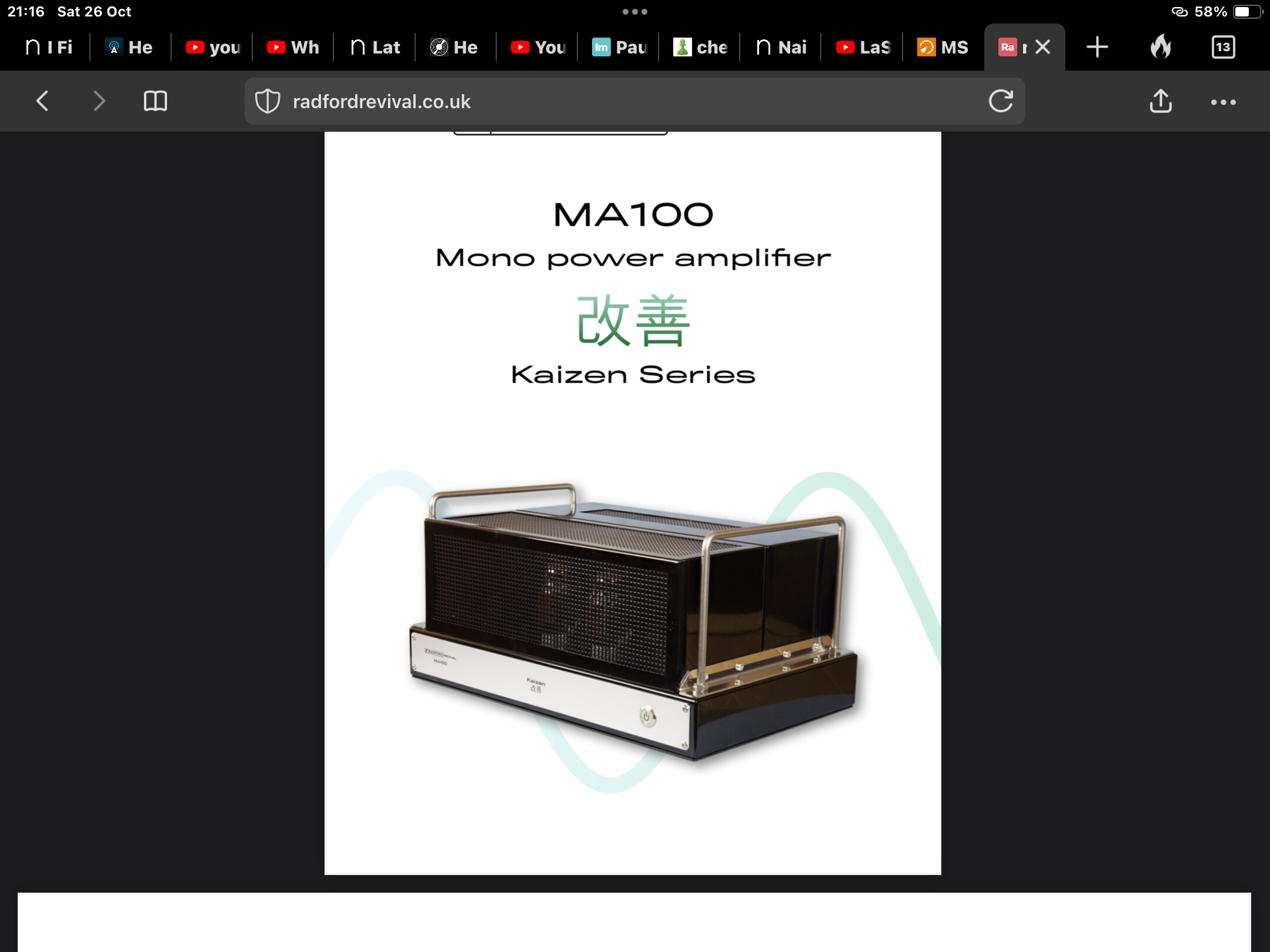 Radford Revival Solid State & Tube Amp HiFi Corner Naim Audio